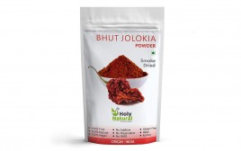 Holy Natural Bhut Jolokia Powder Smoke Dried  Pack  100 grams